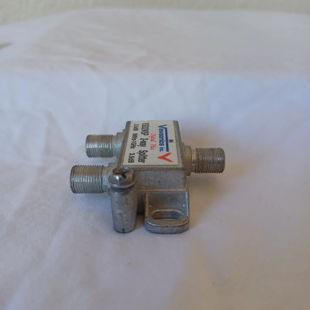 Viewsonics Digital Plus 2-Way Cable TV Coaxial Splitter VSD2WSP